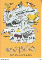 UNITED STATES : Unused Card / Map ROCKY MOUNTAIN - COLORADO #1051598938 - Registered Shipping - Rocky Mountains