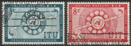 UNO New York 1956 Mi-Nr.47 - 48 O Gestempelt ITU ( 4133) Günstiger Versand - Used Stamps