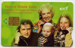 BT PHONECARD : FACES OF BRITAIN TODAY : £3 - BT Promozionali