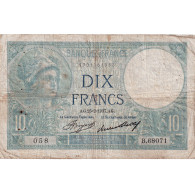 France, 10 Francs, Minerve, 1937, B.68071, TB, Fayette:6.18, KM:73e - 10 F 1916-1942 ''Minerve''