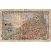 France, 20 Francs, Pêcheur, 1950, W.242, B, Fayette:13.17, KM:100d - 20 F 1942-1950 ''Pêcheur''