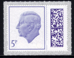 GB 2023 KC 3rd 5p Purple Barcoded Machin Umm MAIL ( R272 ) - Neufs