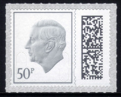 GB 2023 KC 3rd 50p Olive Barcoded Machin Umm MAIL ( K1321 ) - Ongebruikt