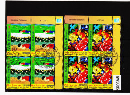 SROC/45 UNO WIEN 2004 MICHL  428/29 VIERERBLOCK Gestempelt SIEHE ABBILDNG - Used Stamps