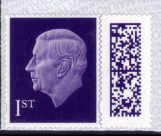 GB 2023 KC 3rd 1st Purple Barcode Machin MEIL Umm SG V5015 ( L570 ) - Unused Stamps