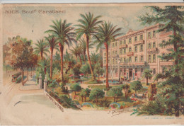 (06) NICE. Boulevard Carabacel (+ Grand Hôtel De Paris ) Illustr. J.Heinzelwaine - Plätze