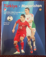TURKEY -HUNGARY ,WORLD CUP  ,MATCH SCHEDULE ,2013 - Boeken