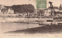 FRANCE - Chalon Sur Saône - La Saône Et Les Chantiers Du Petit Creusot  - Carte Postale Ancienne - Chalon Sur Saone