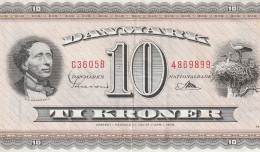 DANEMARK 10 KRONER 1954-74P-44  VF - Danimarca