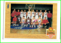 Carte Cards PANINI Sport BASKETBALL BASKET 1994 - N° 156 EQUIPE FRANCAISE MASCULINE - Sonstige & Ohne Zuordnung