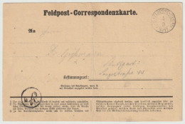 158P - FELDPOST RELAIS N° 17 = HAGUENAU - 04 09 1870 - Pour STUTTGART - Carte De Correspondance - ALSACE - - Krieg 1870
