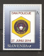 SLOVENIA 2014.,DAY OF POLICE,PRIVAT EDITION,PERSONAL STAMP,MNH - Police - Gendarmerie