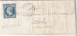 France N°10 Sur Lettre - B/TB - 1852 Louis-Napoleon