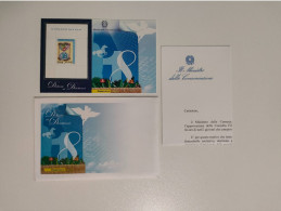 2006 Francobollo Diciottenni Foglietto Blu Cartoncino Italia Gentiloni 18 Anni - Feuilles Complètes