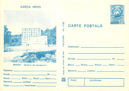 Romania Intreg Postal Arges Bradet Spital De Recuperare - Covers & Documents