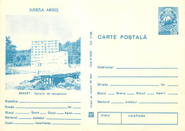 Romania Intreg Postal Arges Bradet Spital De Recuperare - Brieven En Documenten