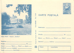 Romania Intreg Postal Baile Felix Hotel Nufarul - Cartas & Documentos