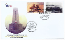 2015   - THE 125TH YEAR OF THE FRIGATE ERTUGRUL  - FDC - Lettres & Documents