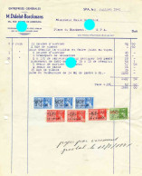 DIDELOT BORCKMANS à SPA 1941 - Autres & Non Classés