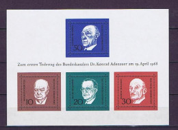 BRD (West) Germany 1968: Michel Block 4** Postfrisch, Mnh - 1959-1980