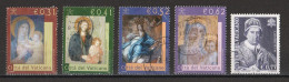 Vatican 2002 : Timbres Yvert & Tellier N° 1253 - 1254 - 1255 - 1256 - 1260 - 1261 Et 1262 Oblitérés. - Usados