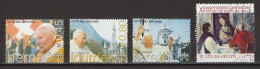 Vatican 2005 : Timbres Yvert & Tellier N° 1383 - 1384 - 1385 Et 1386 Oblitérés. - Oblitérés