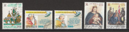 Vatican 1993 : Timbres Yvert & Tellier N° 962 - 964 - 965 - 966 - 967 Et 968 Oblitérés. - Oblitérés