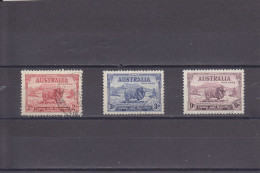 AUSTRALIA - O / FINE CANCELLED - 1934 - MERINOS AND 100TH ANNIV. CAPT. MACARTHUR -  Yv. 97/99    - Mi. 123/5 - Gebruikt