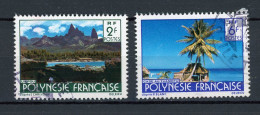 POLYNESIE - PAYSAGE - N° Yt 133+137 Obli. - Gebruikt