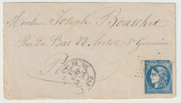 282p - Pli De PARIS Pour PARIS - 19 Février 1871 - - Guerre De 1870