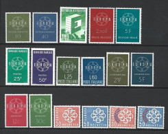 Année 1959  Europa Complète Neuf **  Les 17 Timbres - 1959