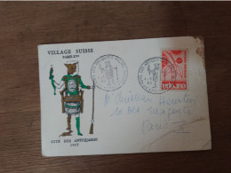 482 //  CARTE "VILLAGE SUISSE / CITE DES ANTIQUAIRES 1965" - Autres & Non Classés