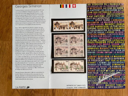 BELGIQUE 1994 - NEUF**/MNH - émission Commune France Belgique Suisse SIMENON - Cartes Souvenir – Emissions Communes [HK]