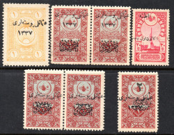 2041. TURKEY IN ASIA, ANATOLIA. 7 MNH/MLH STAMPS LOT - 1920-21 Anatolie