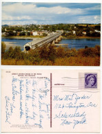 Canada 1957 Postcard Hartland, New Brunswick - Longest Covered Bridge In The World; Scott 340 - 4c. QEII - Otros & Sin Clasificación