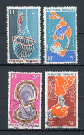 POLYNESIE - HUITRE PERLIÈRE - POSTE AERIENNE - N° Yt 34+35+37+38 Obli. - Used Stamps