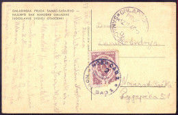 JUGOSLAVIA - RAILWAY POSTMARK ŠAMAC SARAJEVO No.37 + PORTO - Covers & Documents