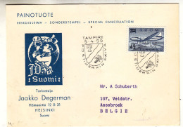 Finlande - Carte Postale De 1959 - Oblit Tampere - Avions - - Lettres & Documents