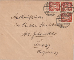 DANZIG - 1925 - ENVELOPPE De ZOPPOT => LEIPZIG - Lettres & Documents