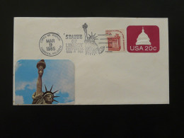 Statue De La Liberté Statue Of Liberty Entier Postal Stationery Andover USA 1985 - 1981-00