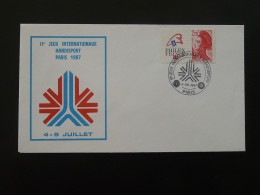 Lettre Cover Jeux Handisport Games Paris 1987 - Sport Voor Mindervaliden