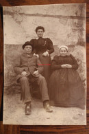 Photo 1890's Famille France Tirage Albuminé Albumen Print Vintage Animée - Ancianas (antes De 1900)