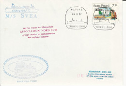 FINLANDE - Association Nord-Sud - M/S SVEA - Navire TURKU-ÂBO - 1987 - Forschungsprogramme