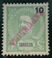 ZAMBÉZIA - D.CARLOS I COM SOBRECARGA "REPÚBLICA" INVERTIDA - Zambezia