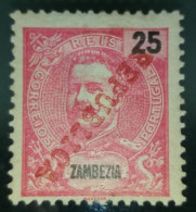 ZAMBÉZIA - D.CARLOS I COM SOBRECARGA "REPÚBLICA" INVERTIDA - Sambesi (Zambezi)