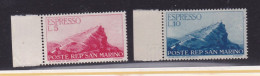 1945-46 San Marino Saint Marin ESPRESSI EXPRESS ESPRESSO Serie Di 2 Valori MNH** - Express Letter Stamps