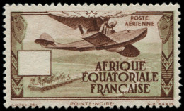 * AFRIQUE EQUATORIALE - Poste Aérienne - 33a, Sans Valeur Faciale: (3.75f.) Avion - Otros & Sin Clasificación