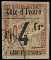 O COTE D'IVOIRE - Colis Postaux - 11, Type XV, Signé: 4f. S. 60c. Brun S. Chamois - Usados