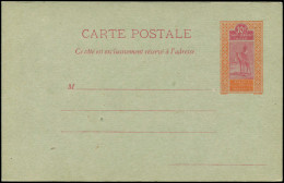 N HAUT SENEGAL & NIGER - Entiers Postaux - CP 4, Carte Postale Sur Vert: 10c. Orange Et Rose - Nuevos