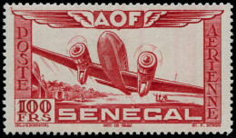 ** SENEGAL - Poste Aérienne - 30a, Sans La Couleur Bleue (centre), Signé Calves: 100f. Rouge - Other & Unclassified